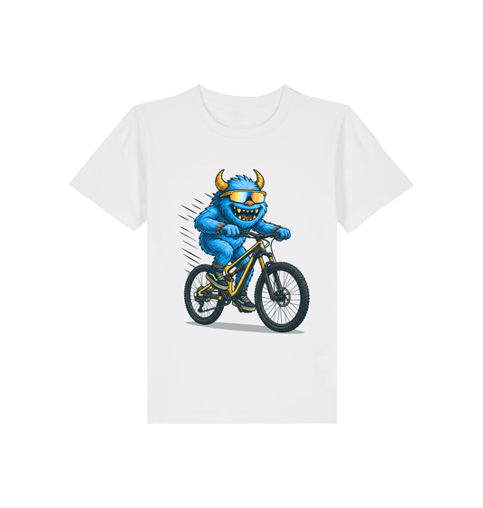 White Printed Kids T-Shirt Front