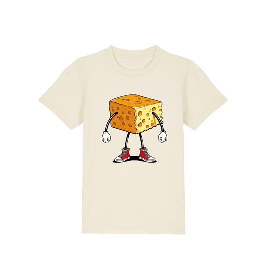 Natural Raw Printed Kids T-Shirt Front