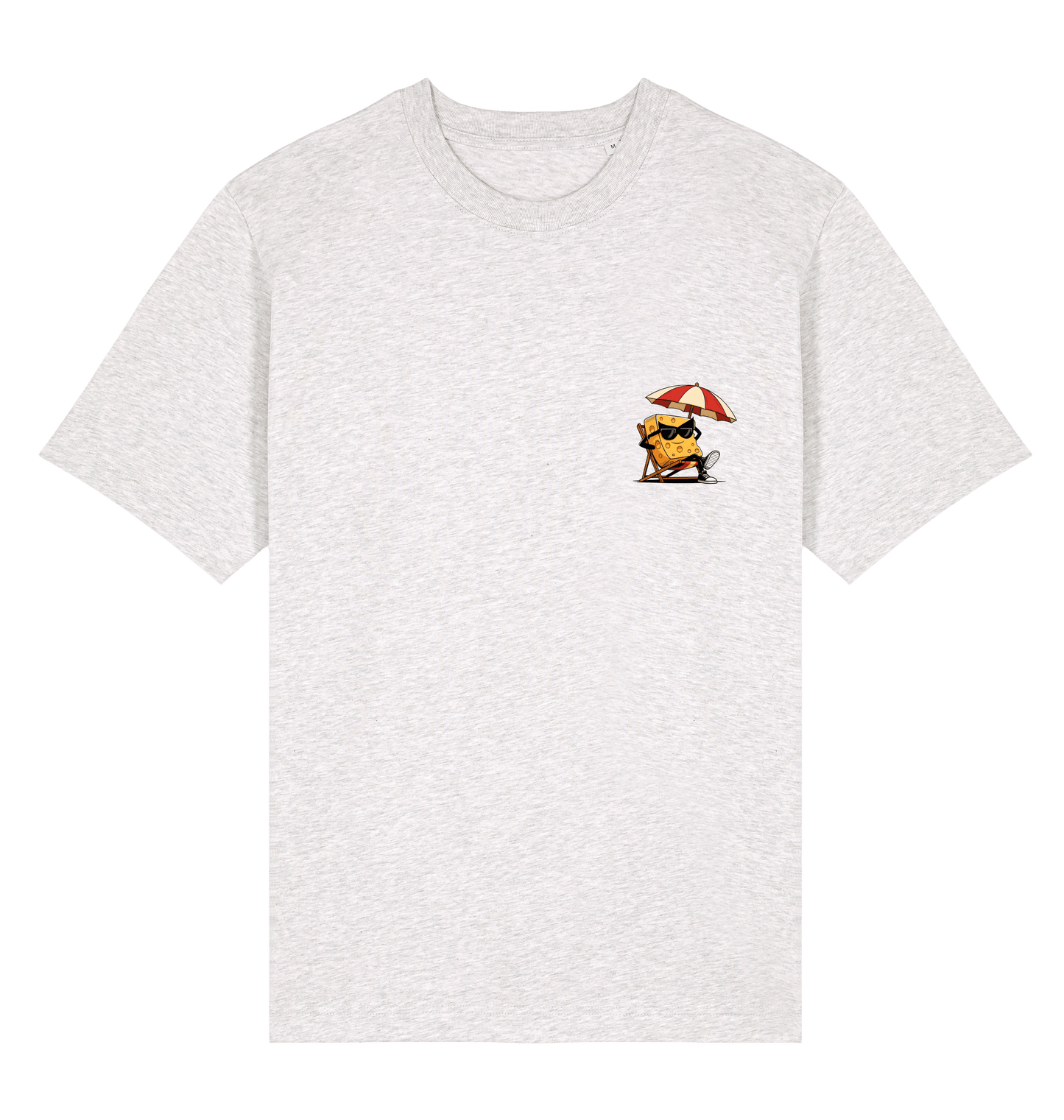 Cool Heather Grey Printed T-shirt Front