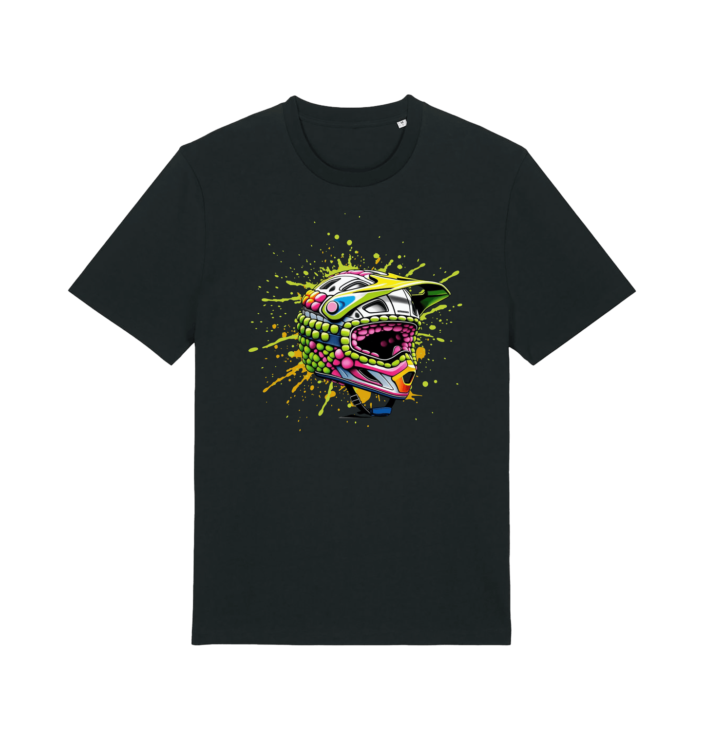 Black Printed T-shirt Front