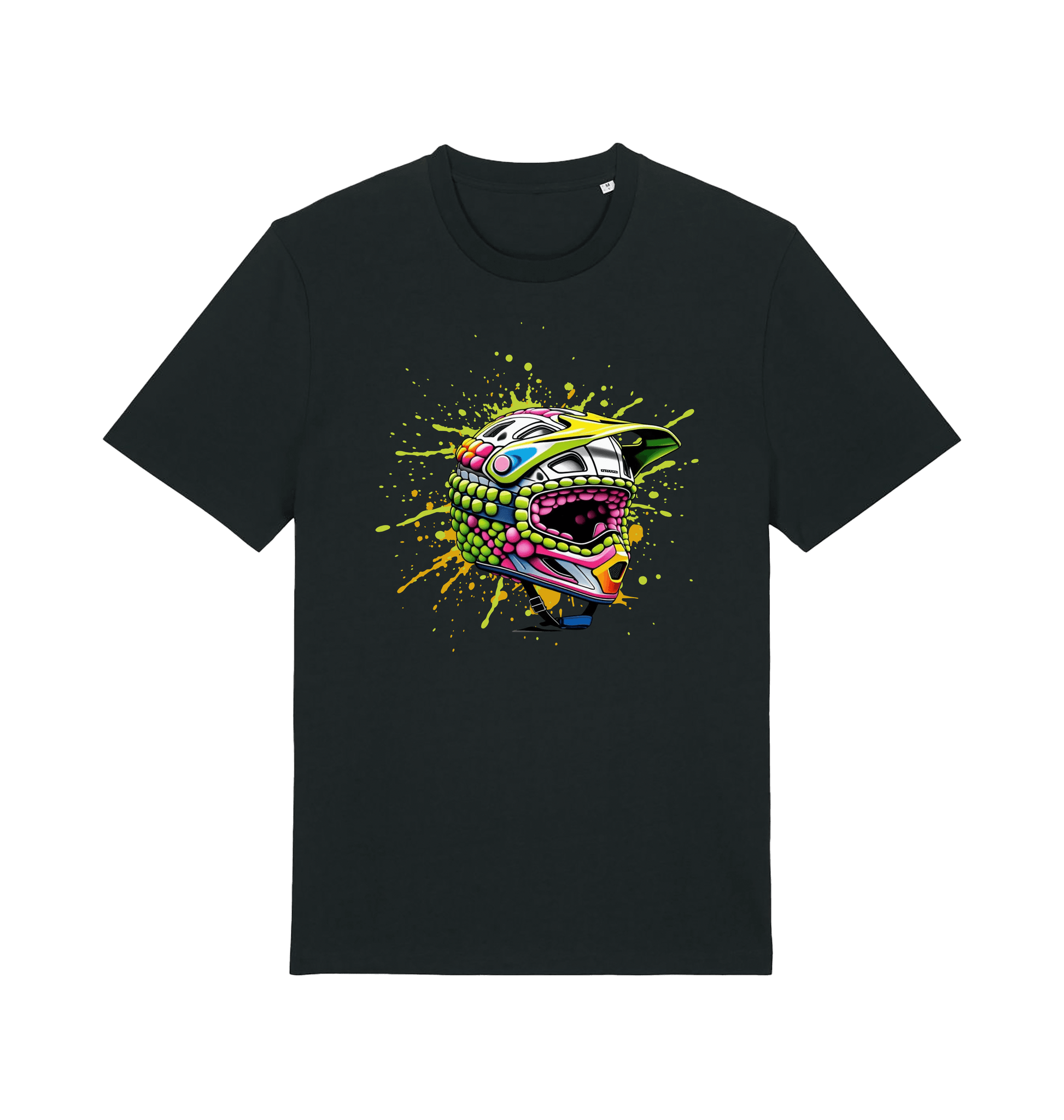 Black Printed T-shirt Front