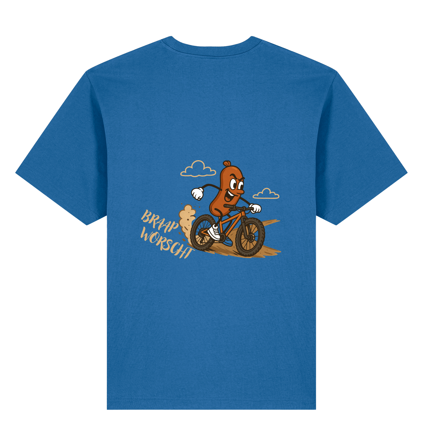 Mindful Blue Printed T-shirt Back