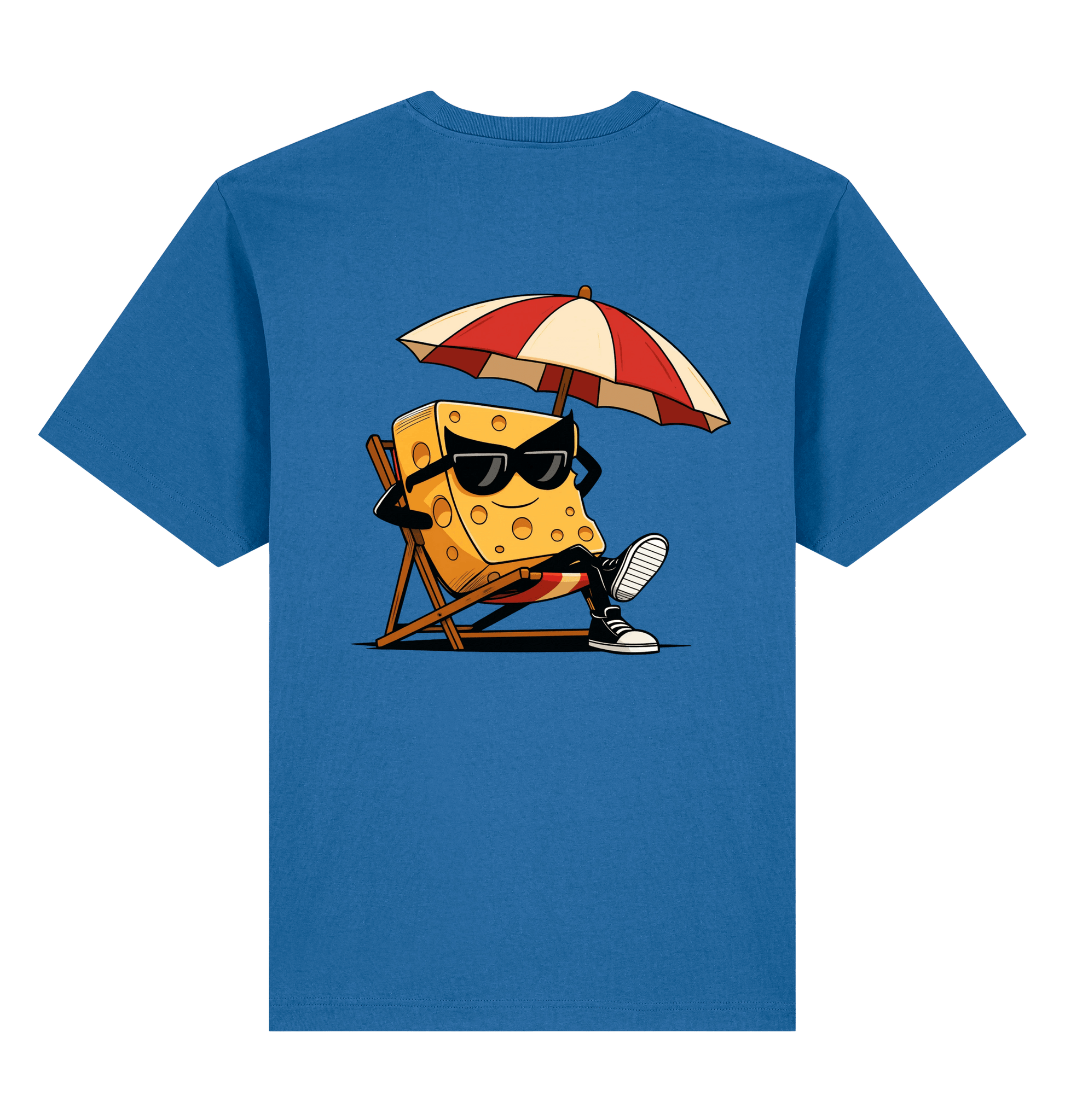 Mindful Blue Printed T-shirt Back