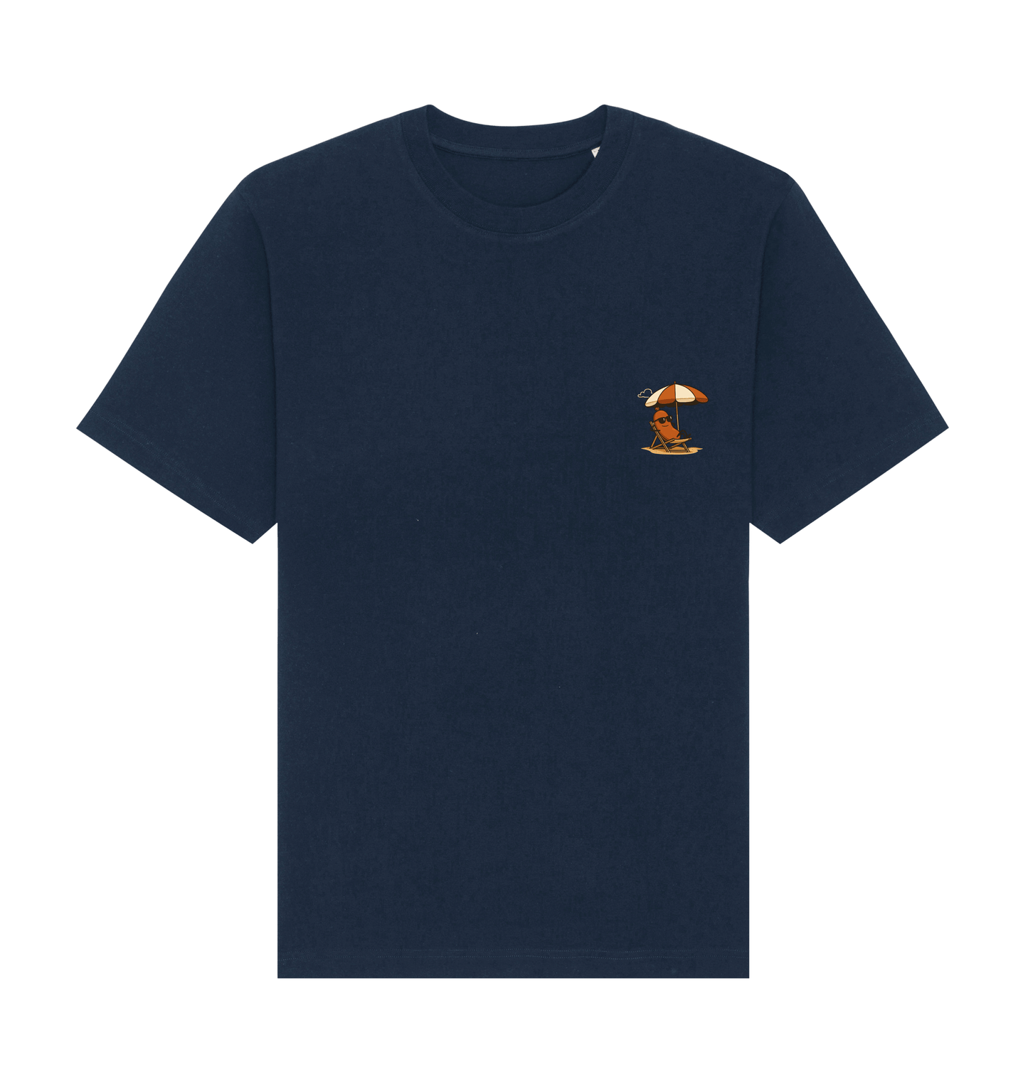 French Navy Printed T-shirt Front
