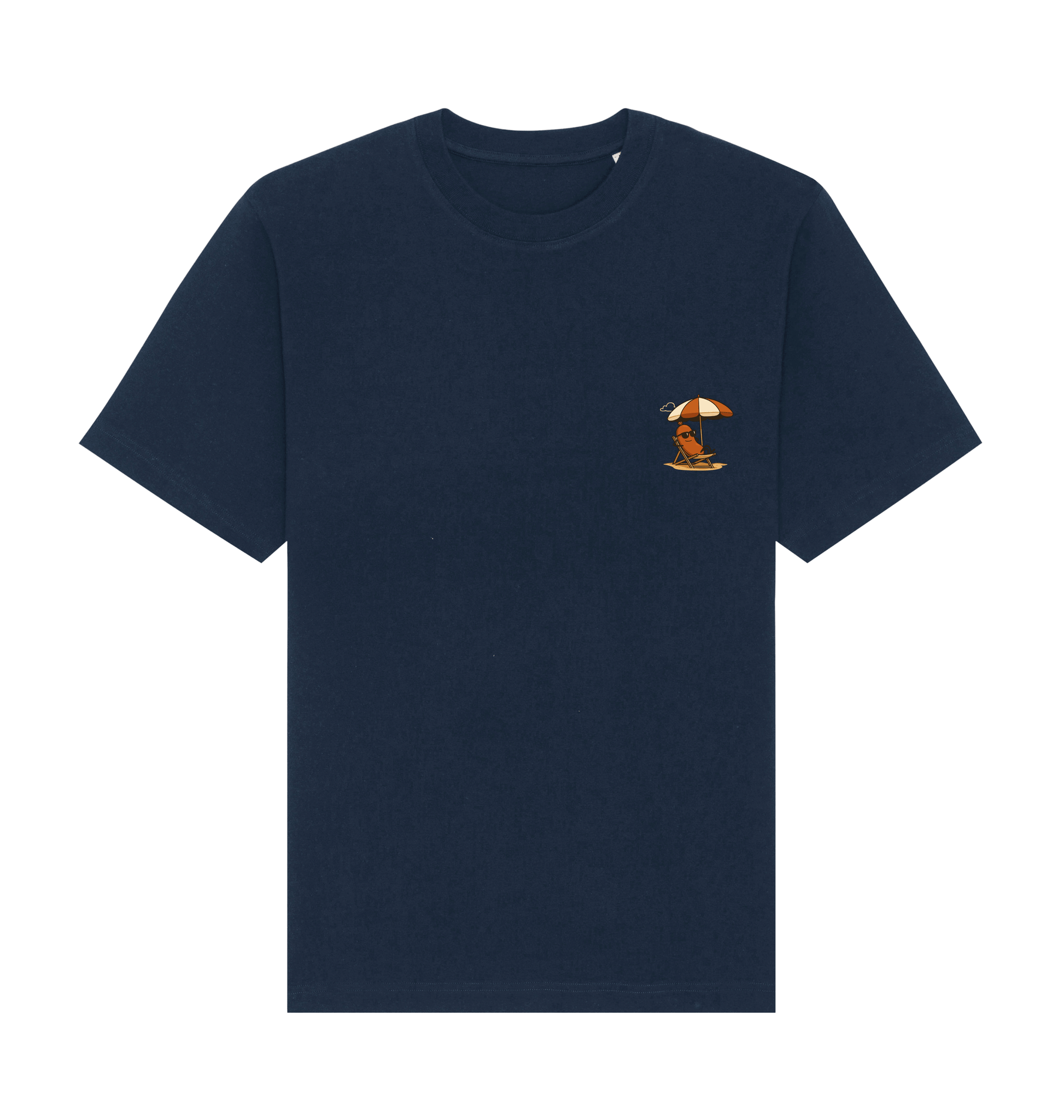 French Navy Printed T-shirt Front