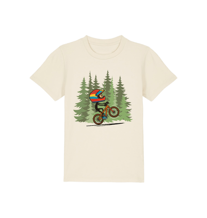 Natural Raw Printed Kids T-Shirt Front