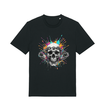 Black Printed T-shirt Front