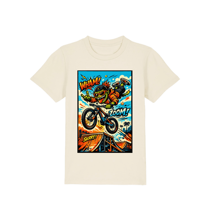 Natural Raw Printed Kids T-Shirt Front