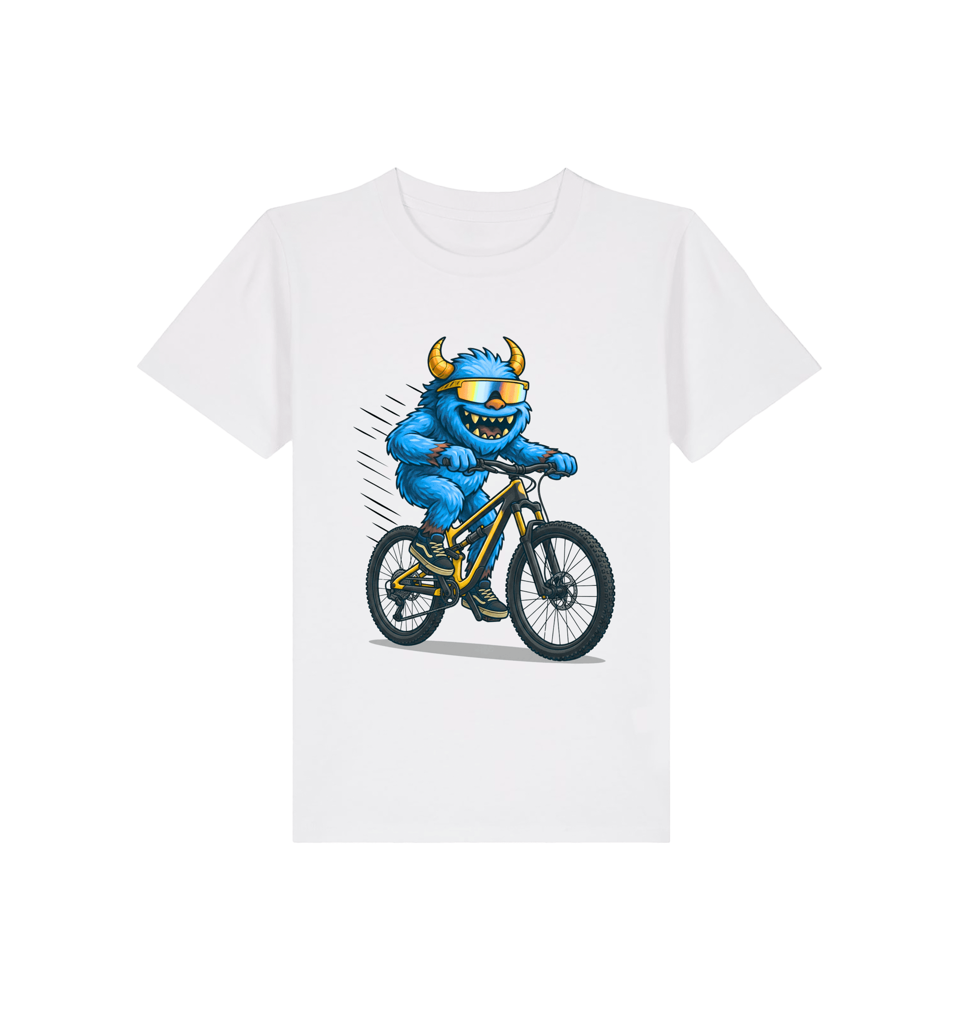 White Printed Kids T-Shirt Front