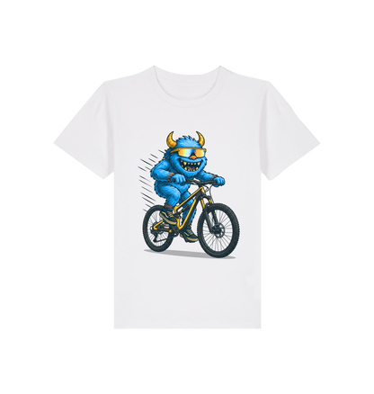 White Printed Kids T-Shirt Front