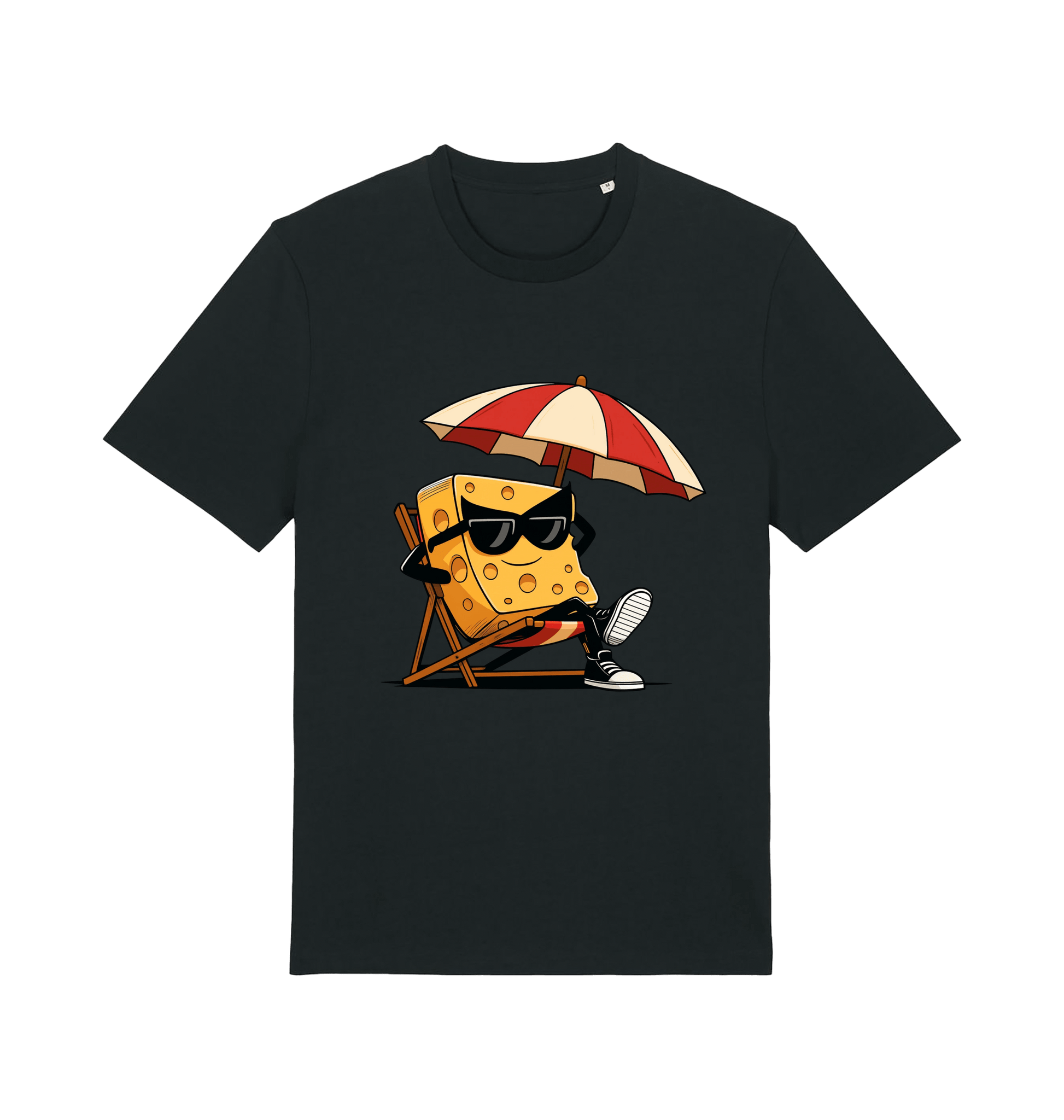 Black Printed T-shirt Front