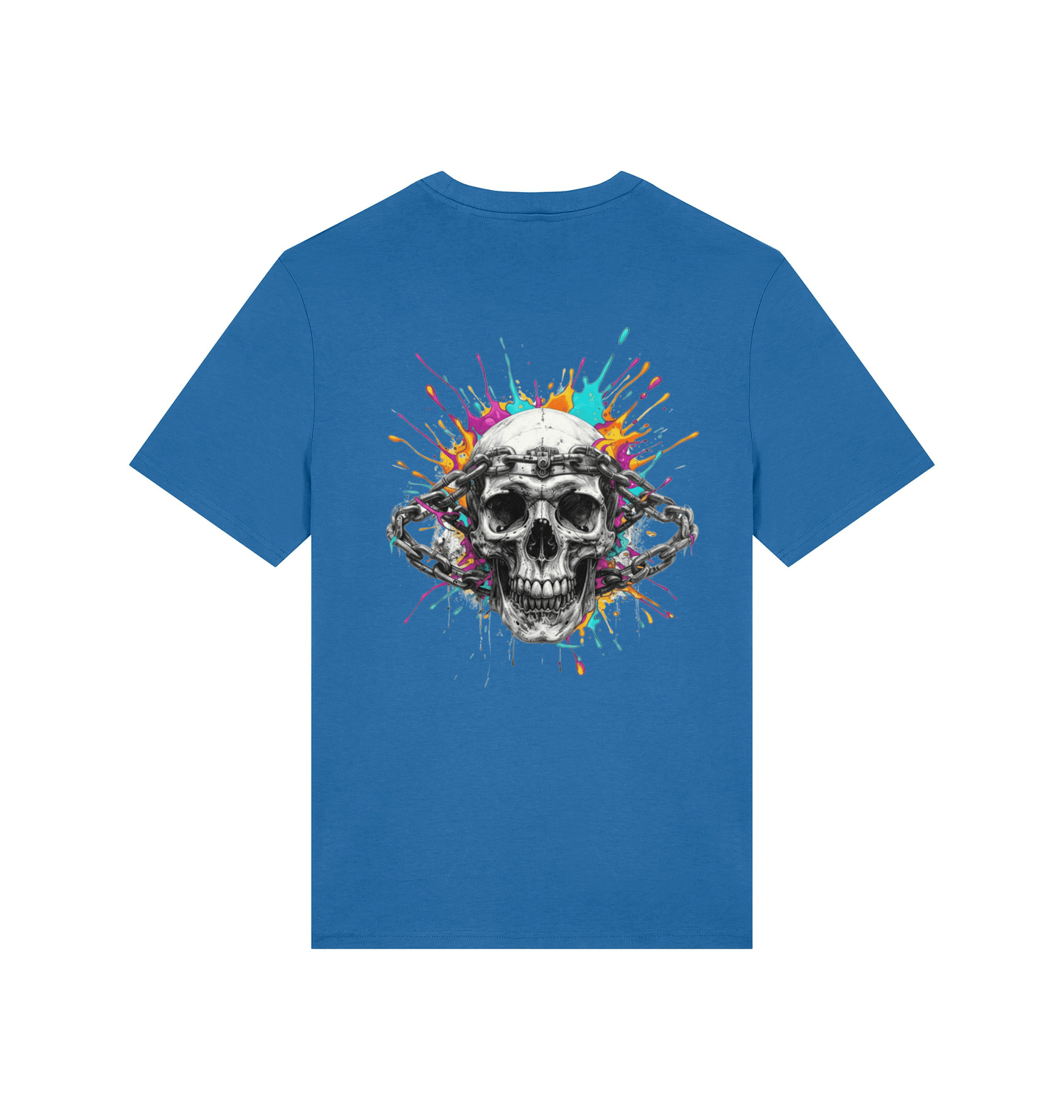 Mindful Blue Printed T-shirt Back
