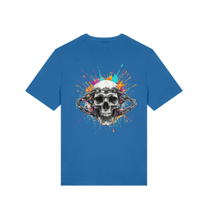 Mindful Blue Printed T-shirt Back