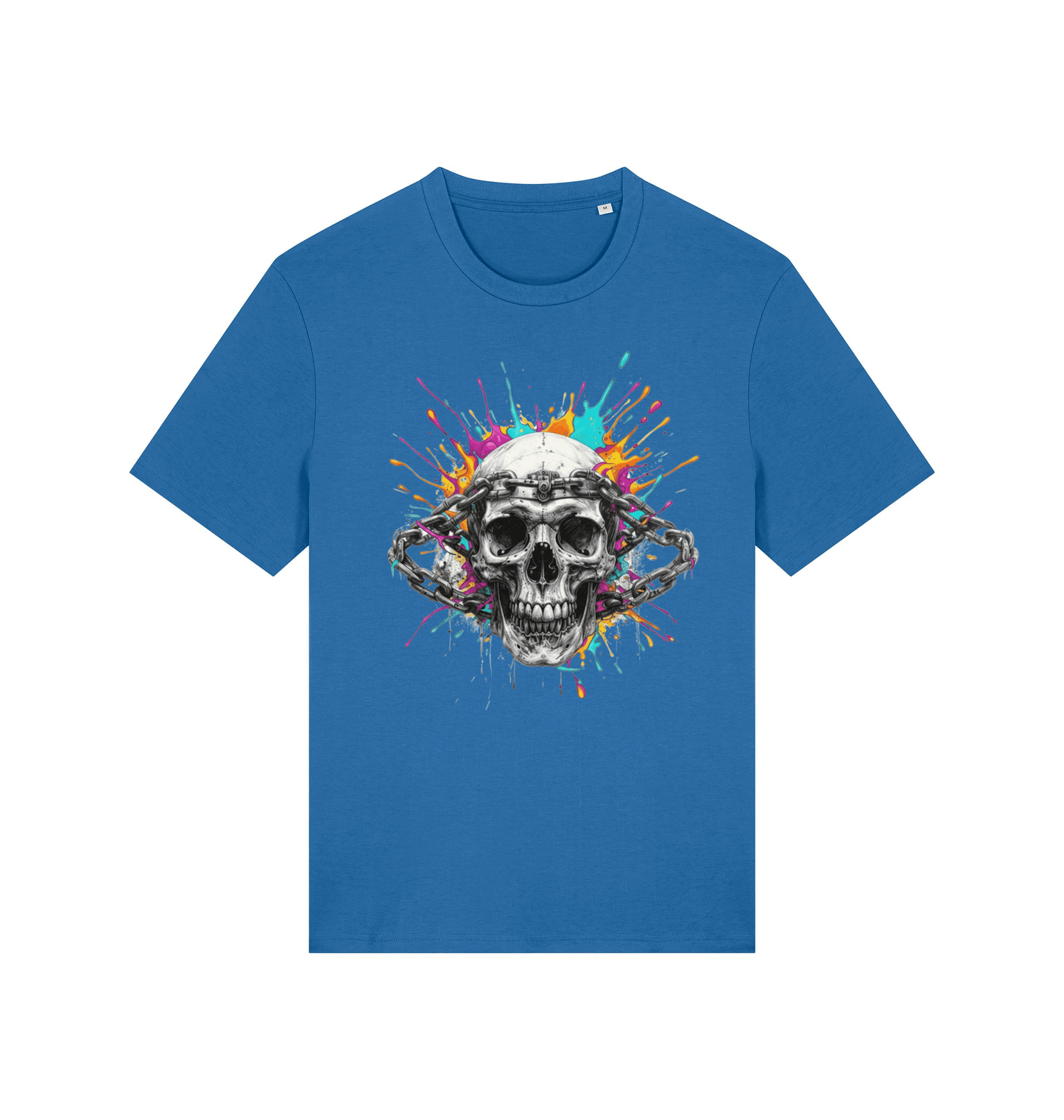 Mindful Blue Printed T-shirt Front