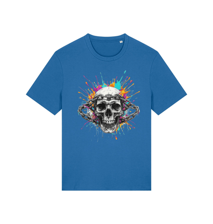 Mindful Blue Printed T-shirt Front