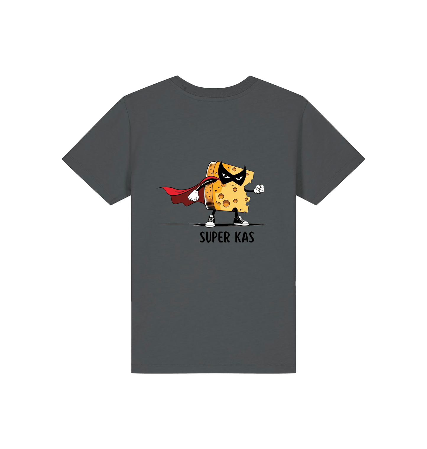 Anthracite Printed Kids T-Shirt Back