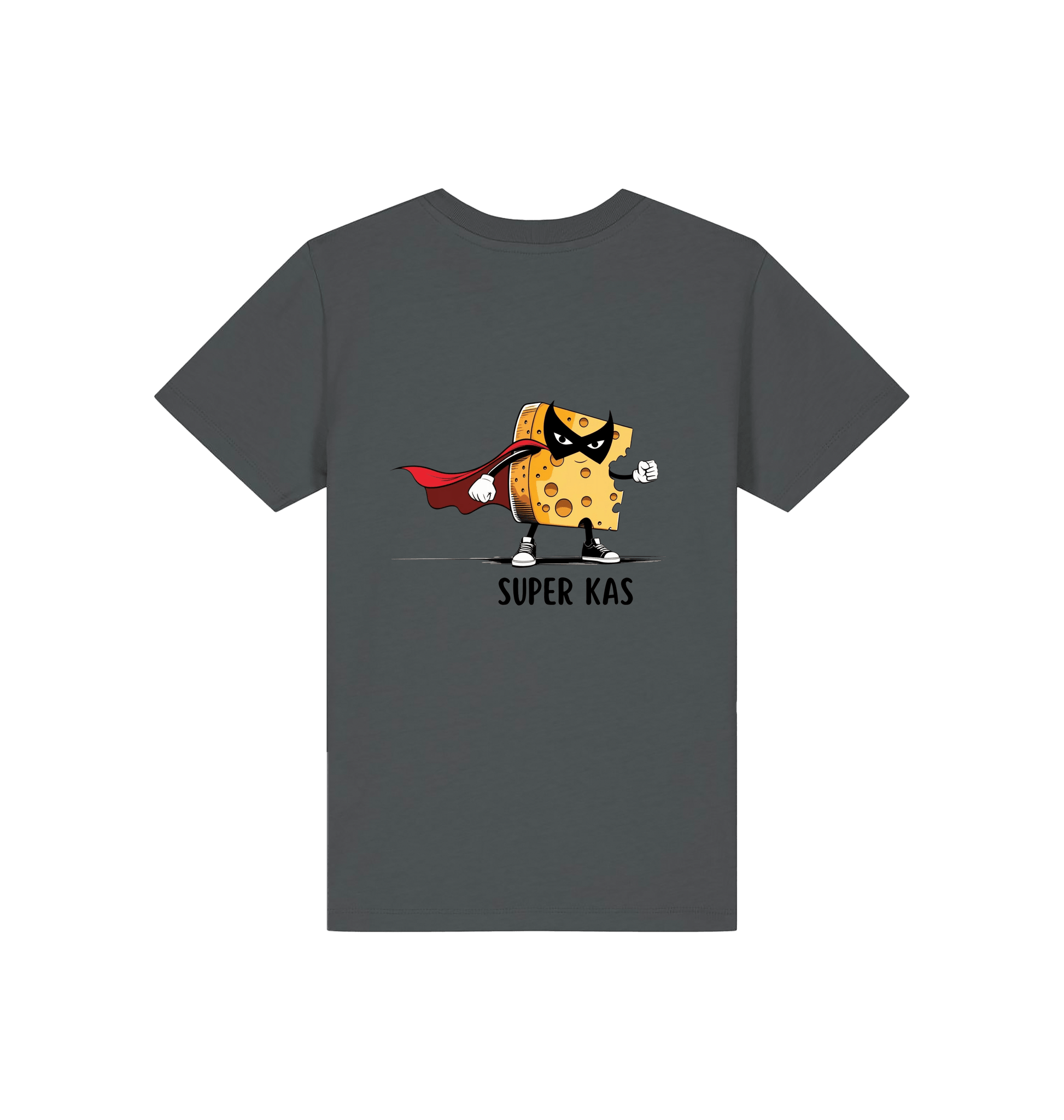Anthracite Printed Kids T-Shirt Back