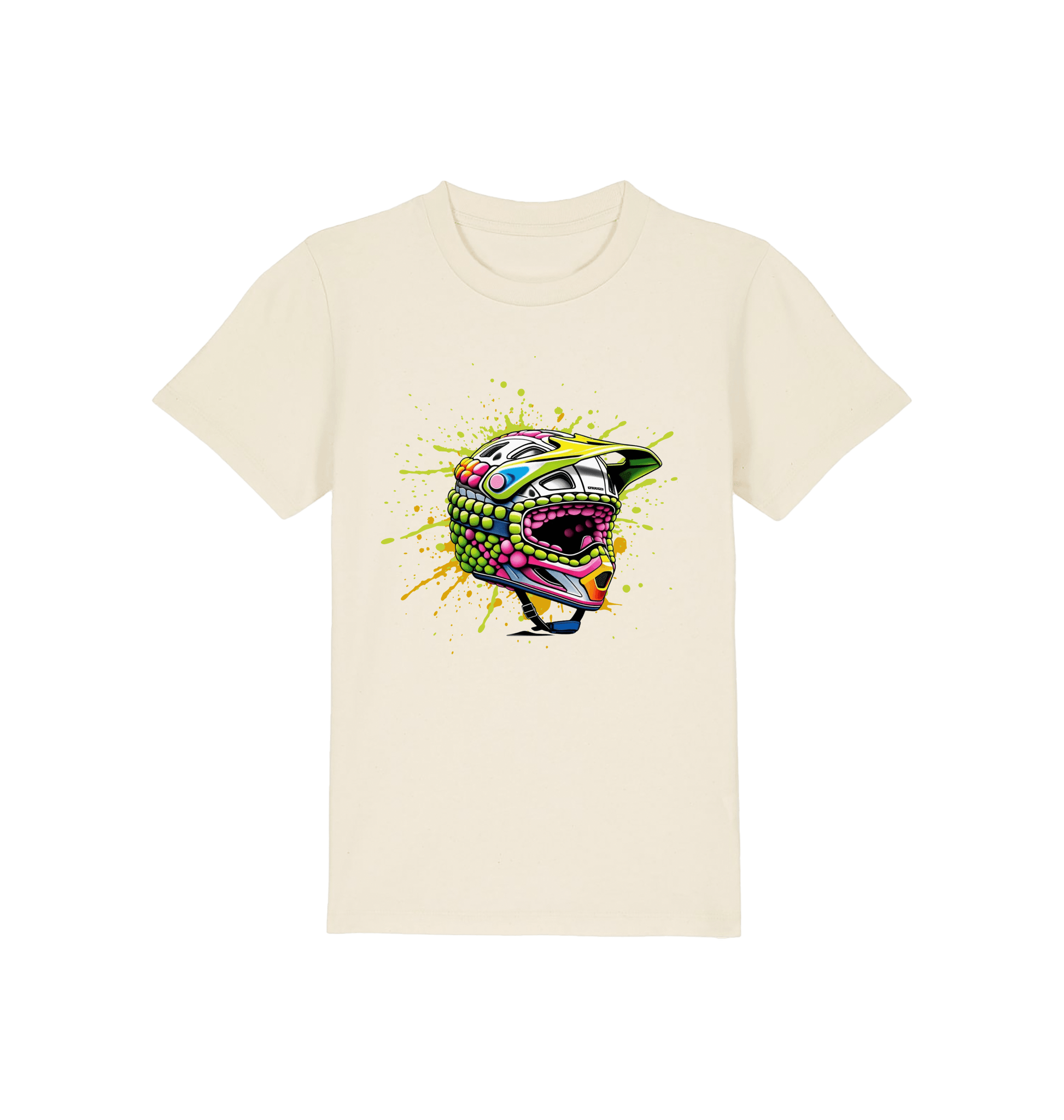 Natural Raw Printed Kids T-Shirt Front