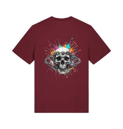 Burgundy Printed T-shirt Back