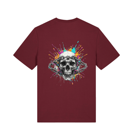 Burgundy Printed T-shirt Back