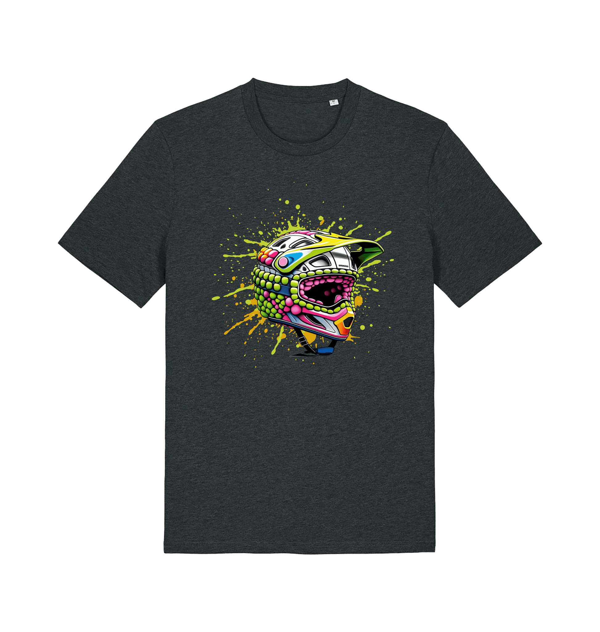 Dark Heather Grey Printed T-shirt Front