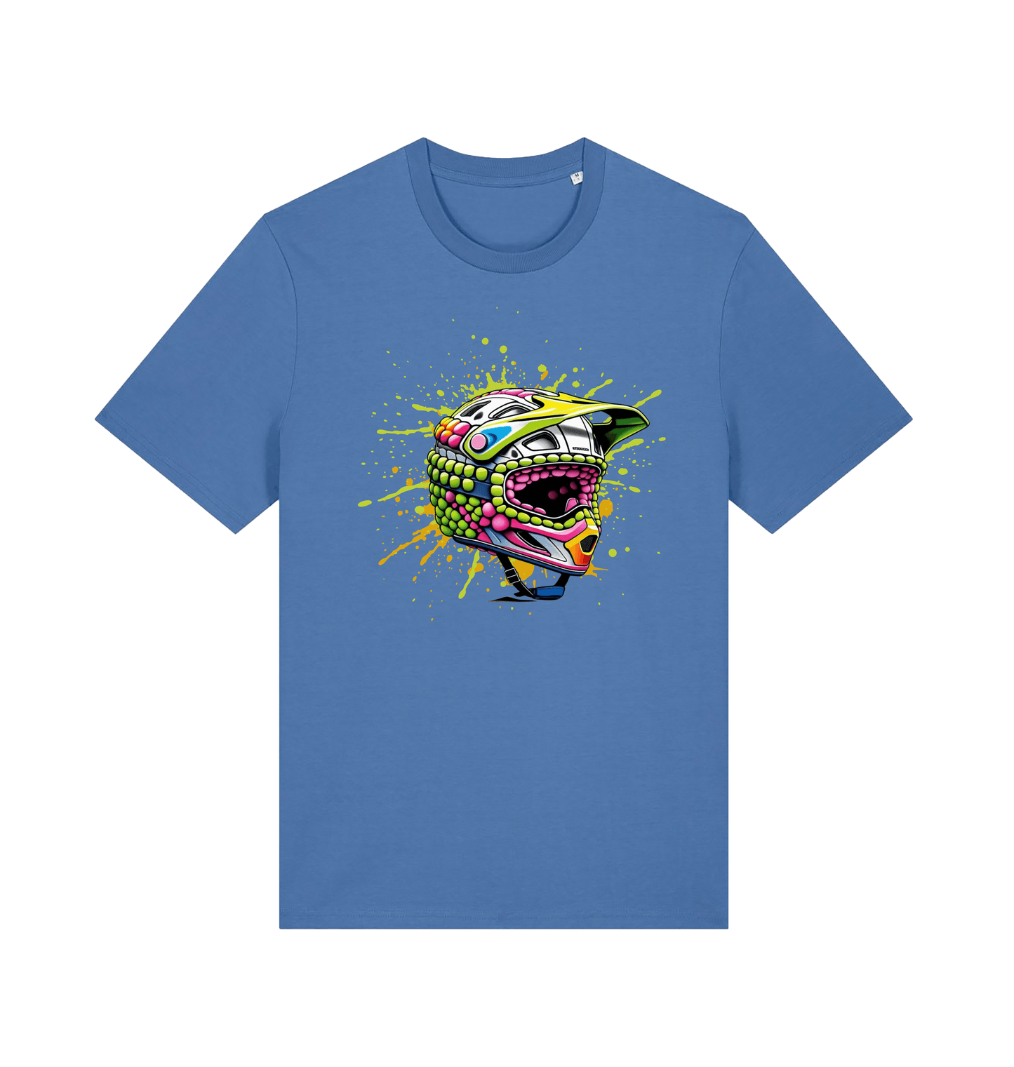Bright Blue Printed T-shirt Front