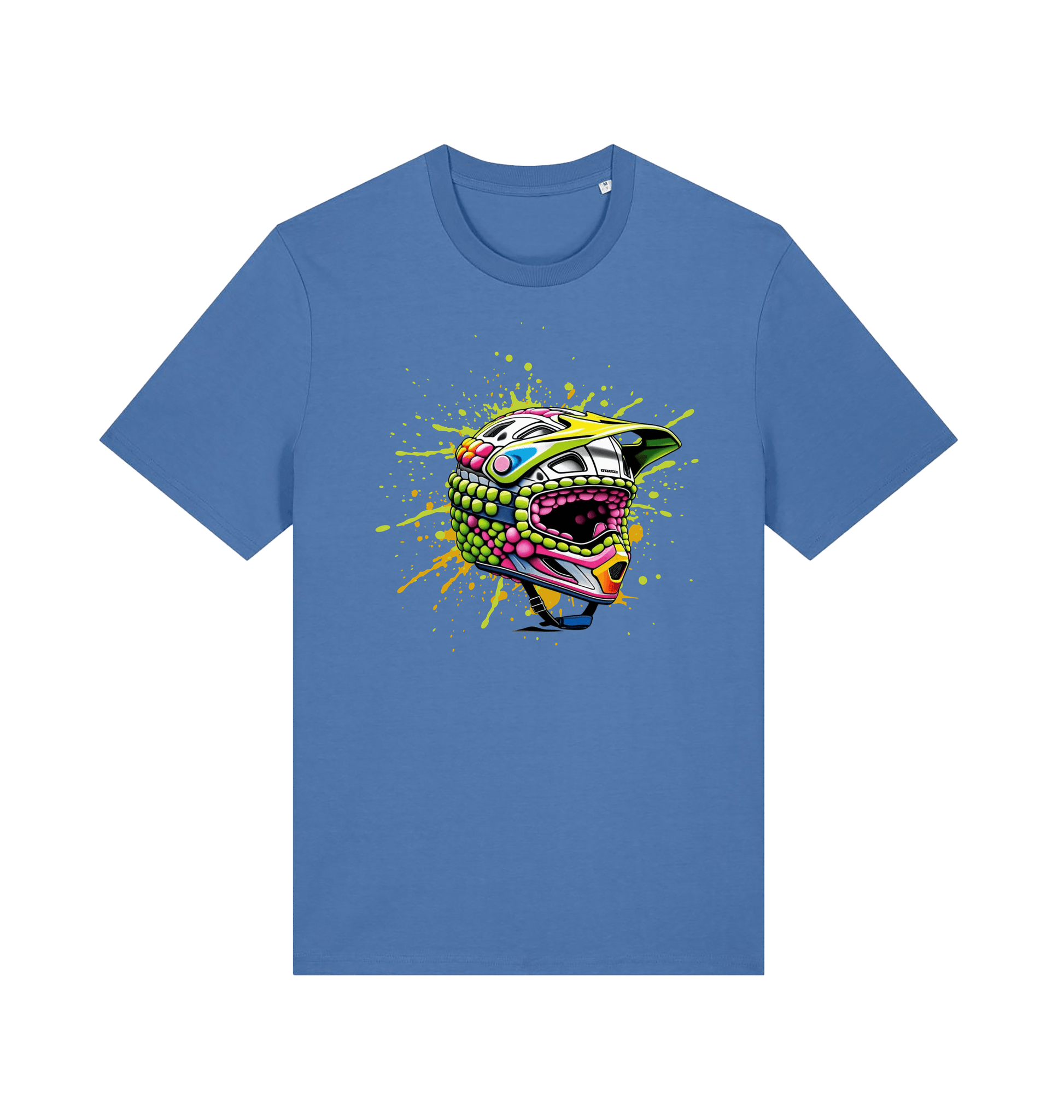 Bright Blue Printed T-shirt Front