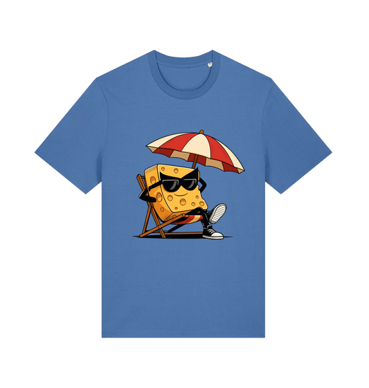Bright Blue Printed T-shirt Front