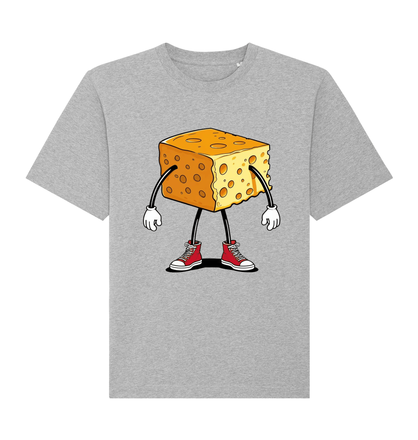 Heather Grey Printed T-shirt Front
