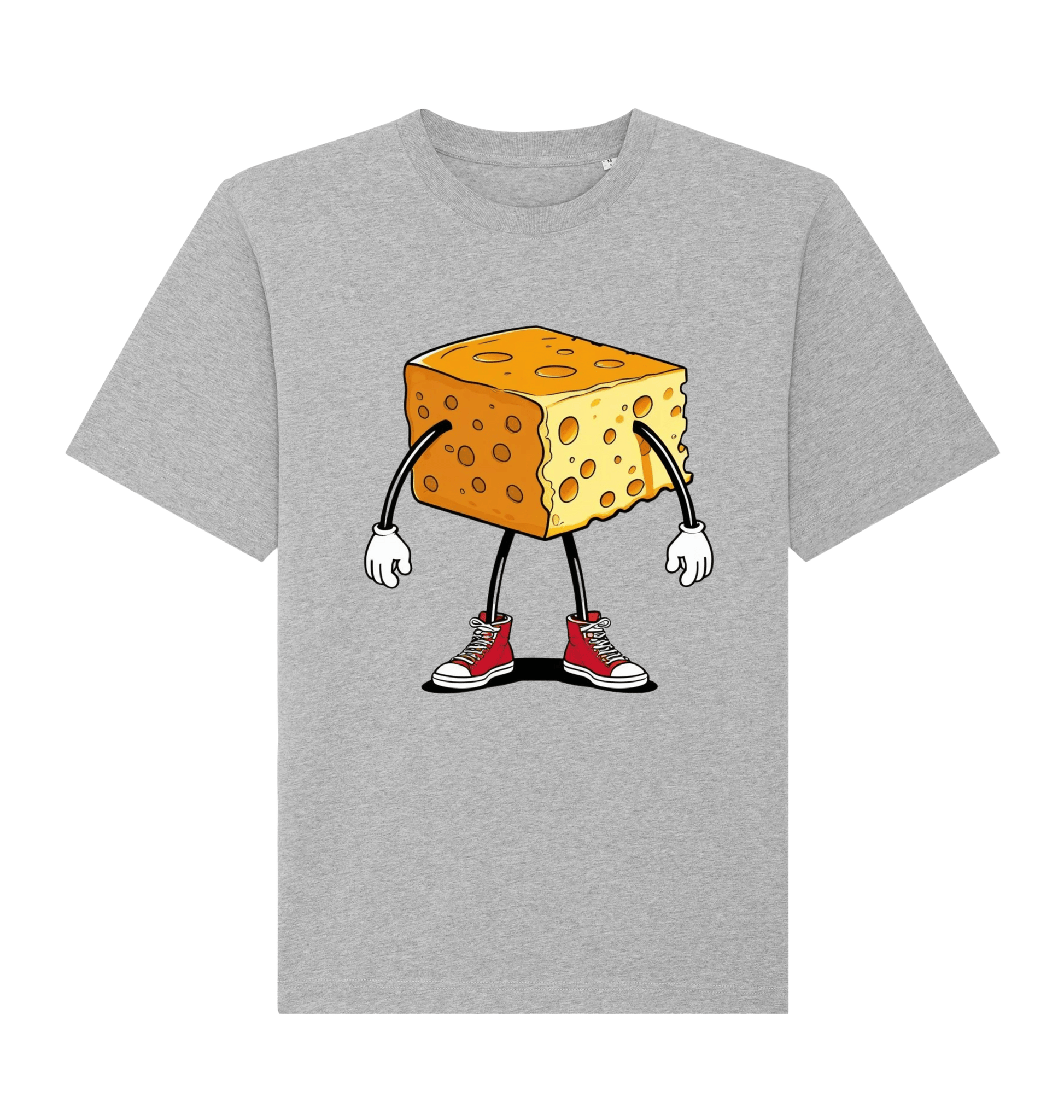 Heather Grey Printed T-shirt Front