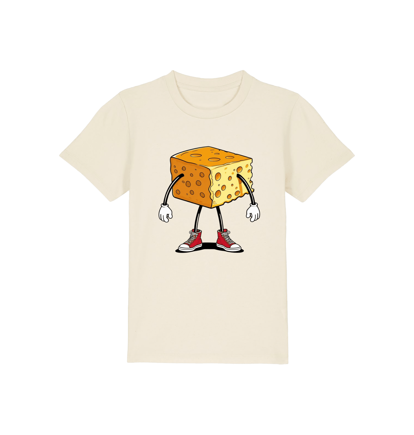 Natural Raw Printed Kids T-Shirt Front