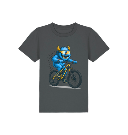 Anthracite Printed Kids T-Shirt Front