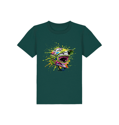 Glazed Green Printed Kids T-Shirt Front
