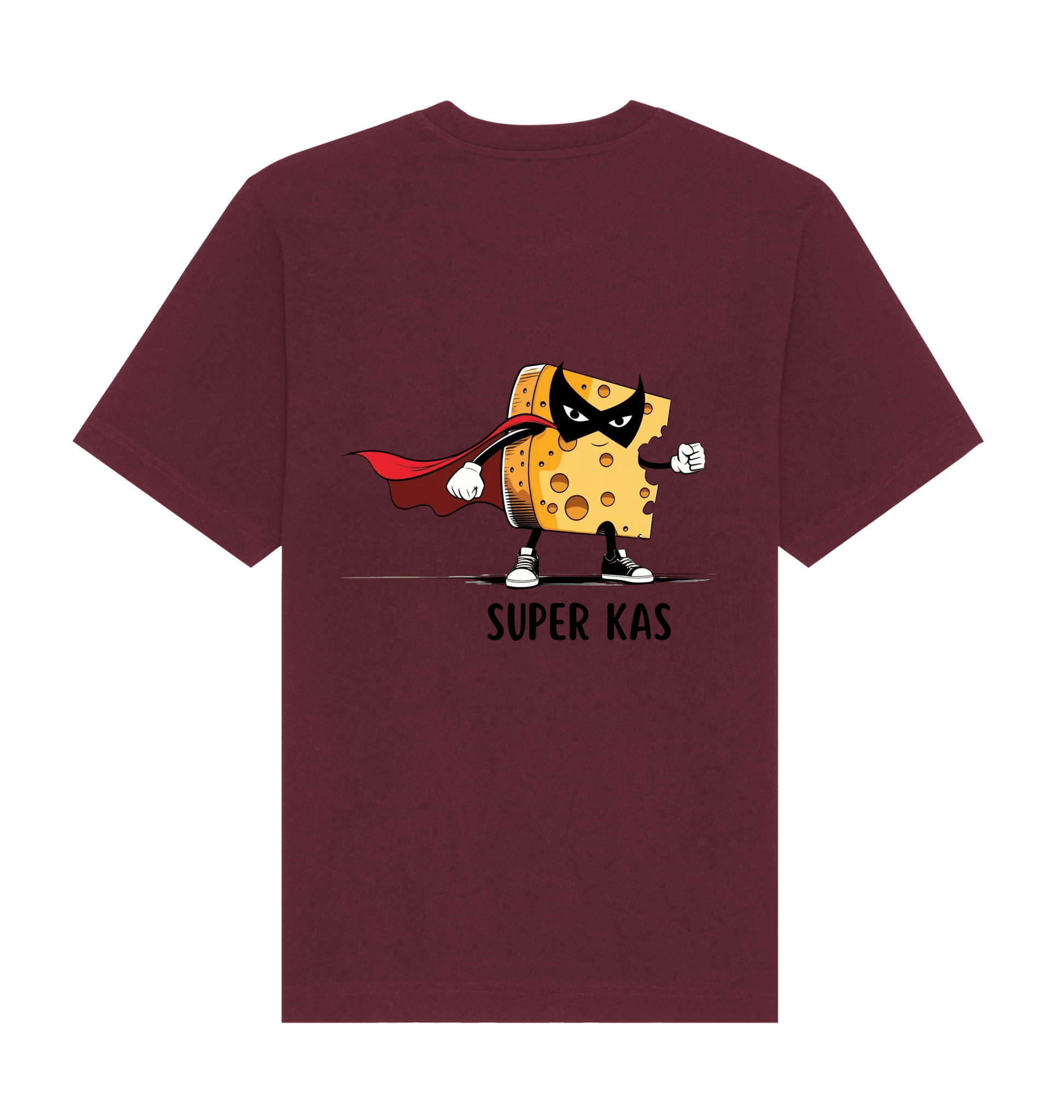 Burgundy Printed T-shirt Back