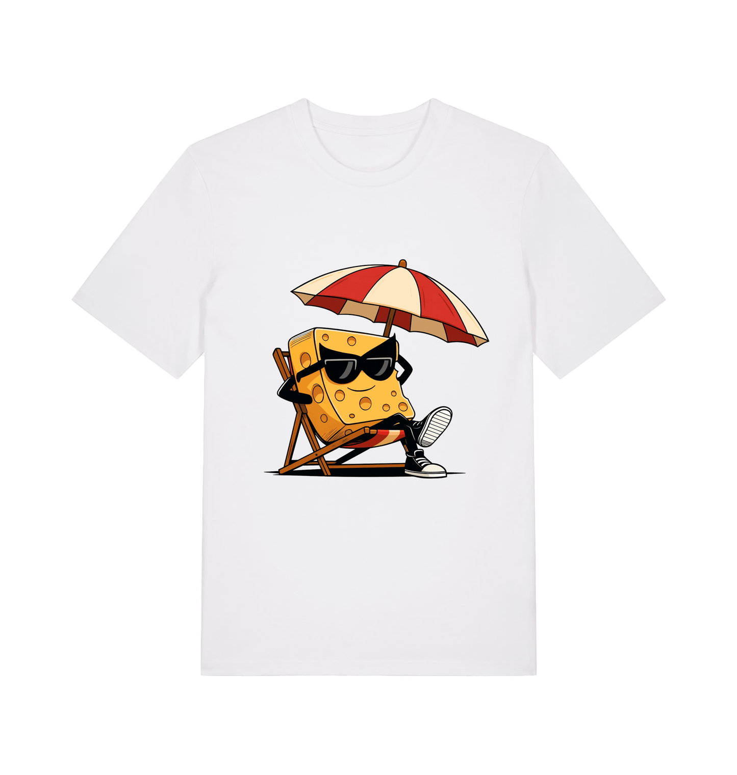 White Printed T-shirt Front