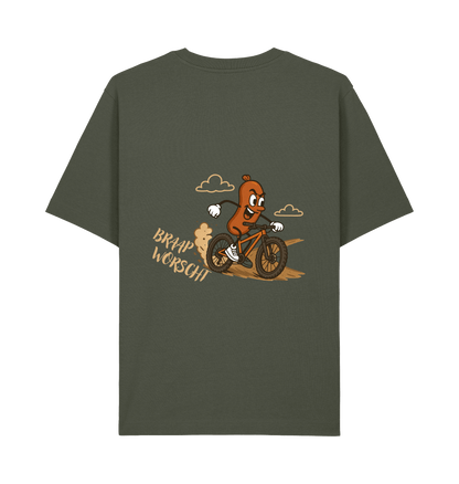 Khaki Printed T-shirt Back