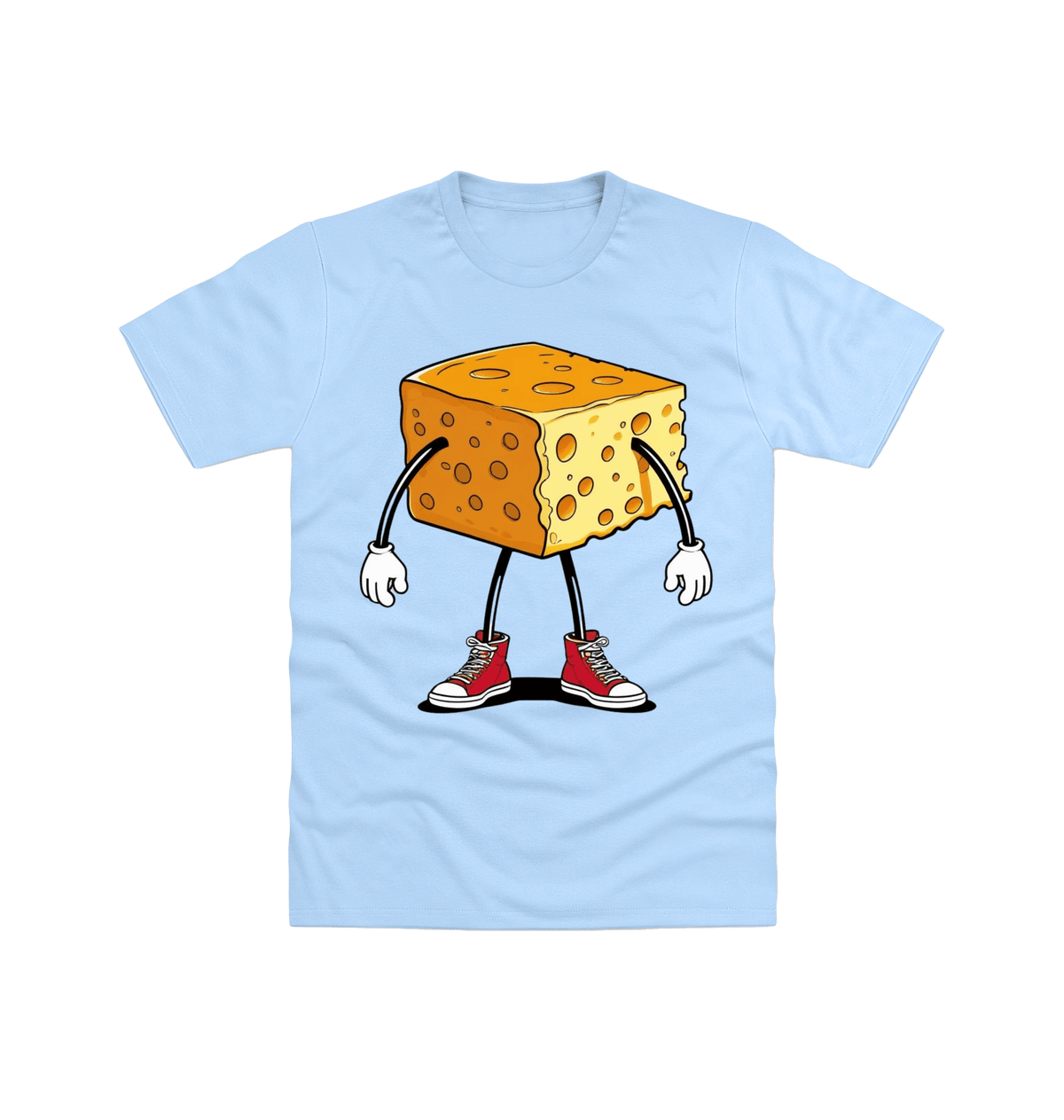 Light Blue Printed T-shirt Front