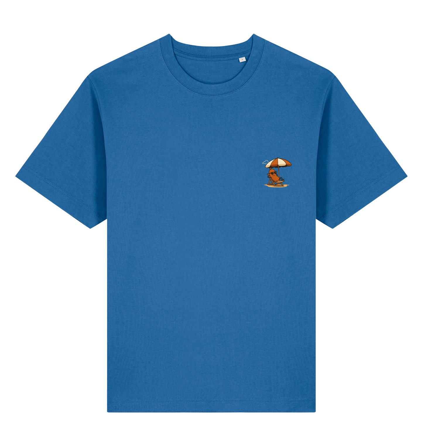 Mindful Blue Printed T-shirt Front