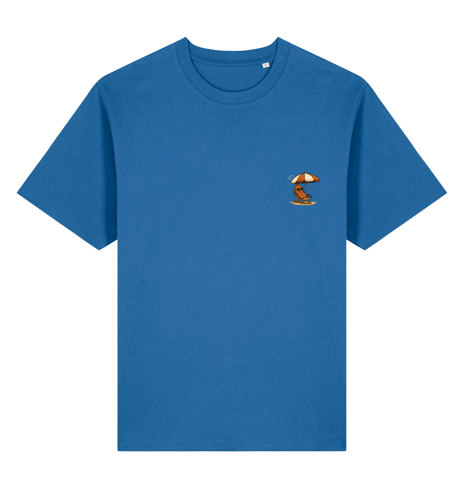 Mindful Blue Printed T-shirt Front