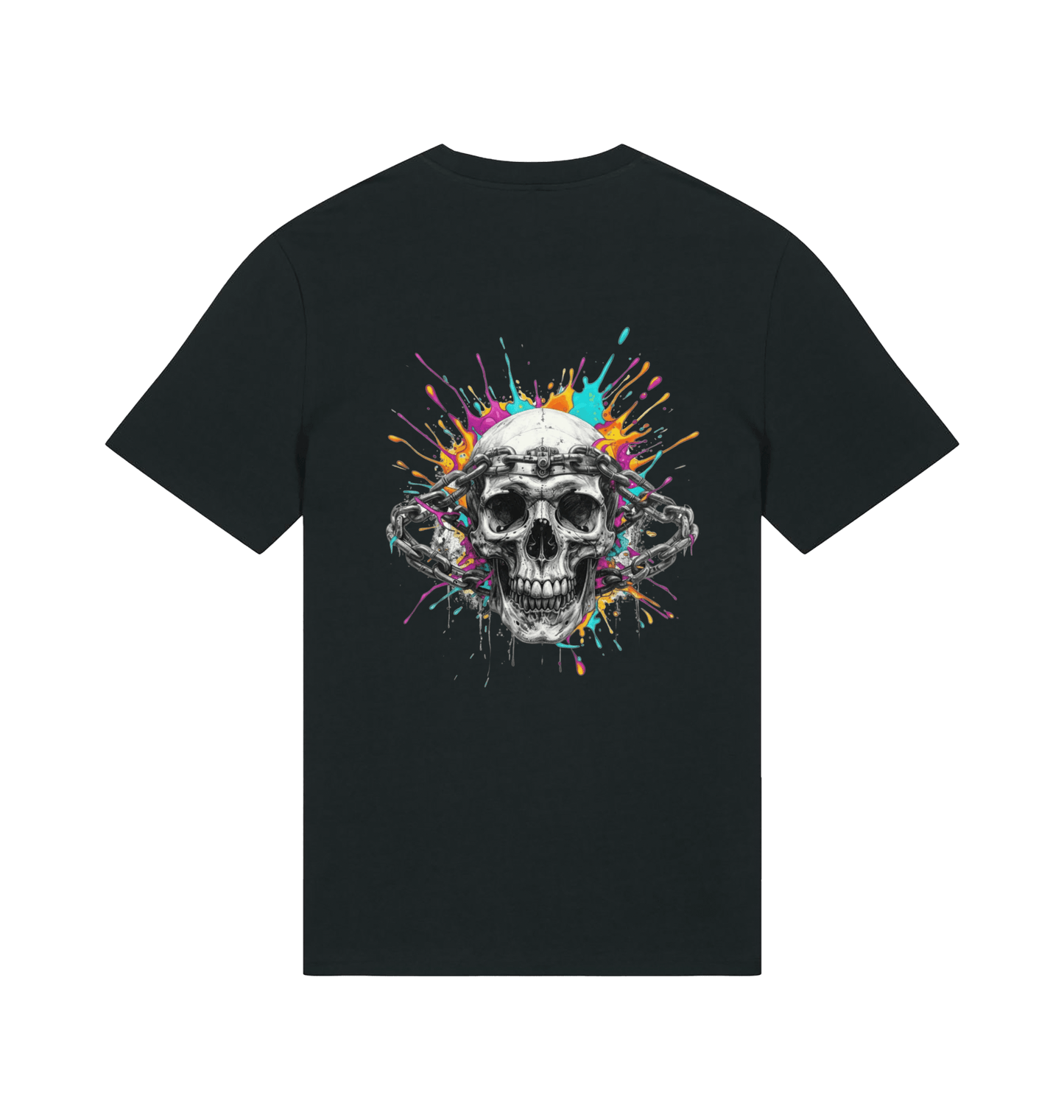 Black Printed T-shirt Back