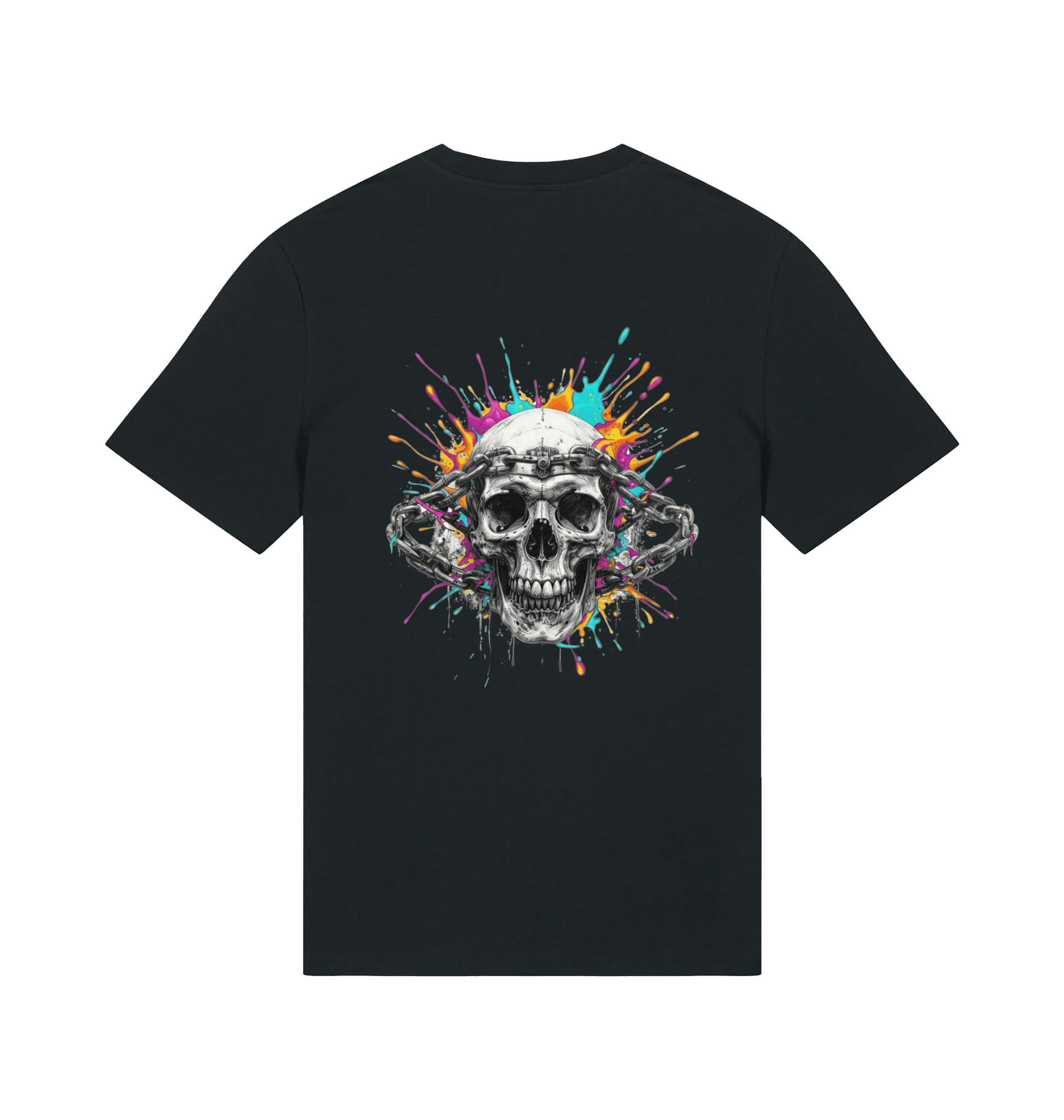 Black Printed T-shirt Back