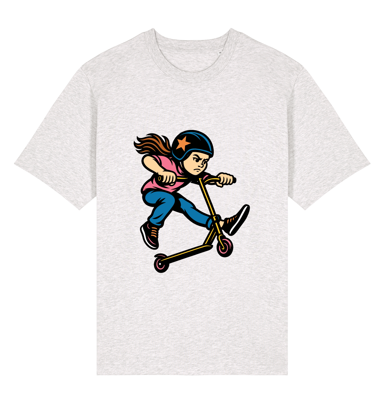Cool Heather Grey Printed T-shirt Front