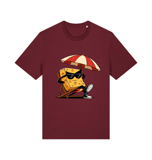 Burgundy Printed T-shirt Front