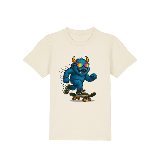 Natural Raw Printed Kids T-Shirt Front