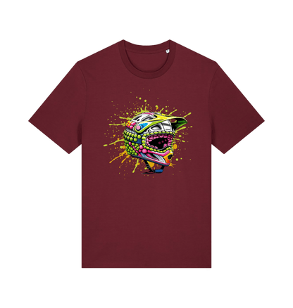 Burgundy Printed T-shirt Front