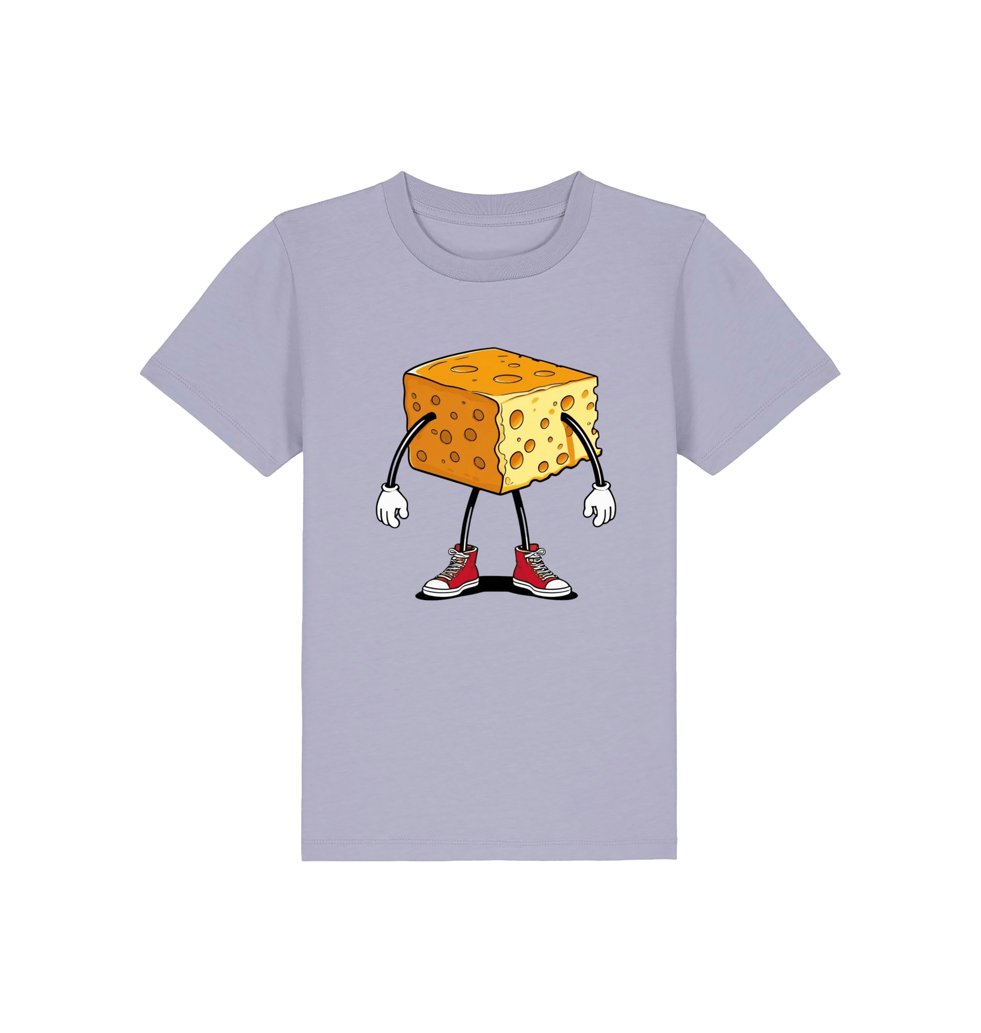Lavender Printed Kids T-Shirt Front