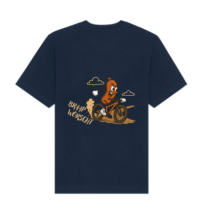 French Navy Printed T-shirt Back