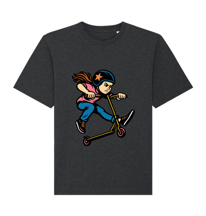 Dark Heather Grey Printed T-shirt Front