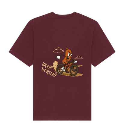 Burgundy Printed T-shirt Back